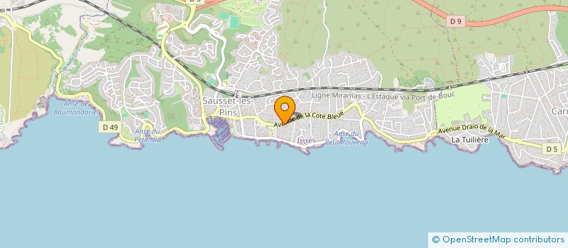 localisation de l'entreprise INDIVISION LAPEYRE  SAUSSET-LES-PINS