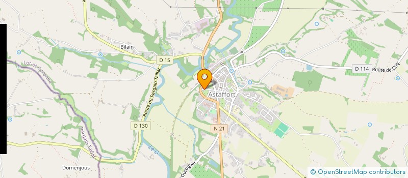 localisation de l'entreprise INDIVISION LAPEYRONIE  ASTAFFORT