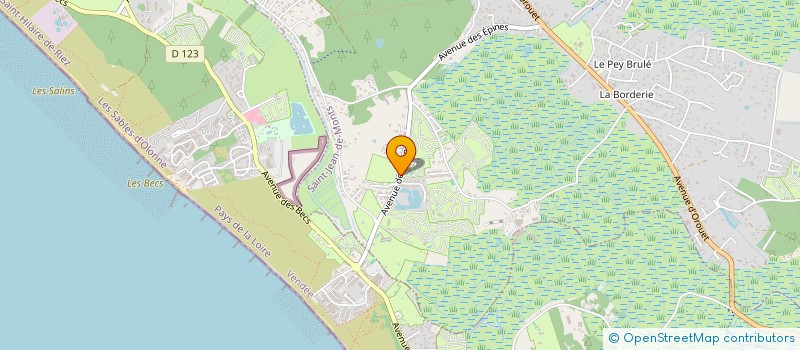 localisation de l'entreprise INDIVISION LAPLEAU-BOUCHER  SAINT-JEAN-DE-MONTS