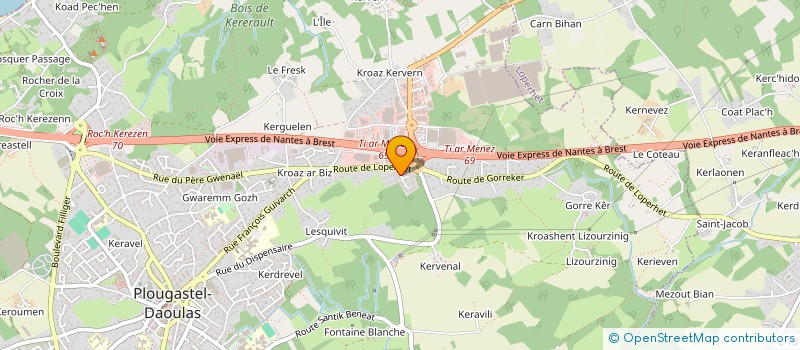 localisation de l'entreprise INDIVISION LAPOUGE ET LOUIS  PLOUGASTEL-DAOULAS