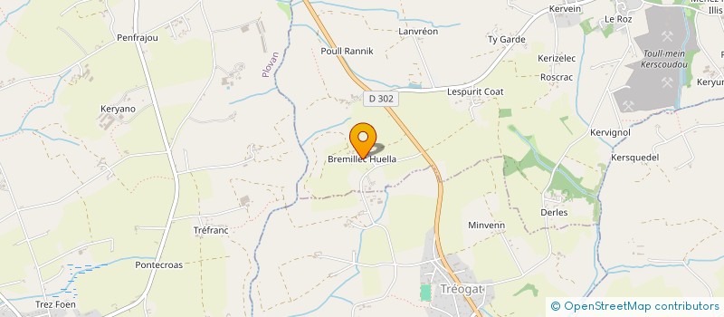 localisation de l'entreprise INDIVISION LARNICOL - GUIVARCH  PEUMERIT