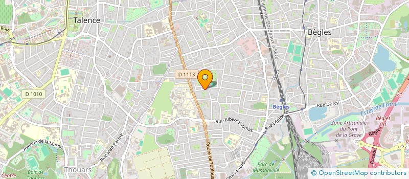 localisation de l'entreprise INDIVISION LARRUE MARTINIERE à BEGLES