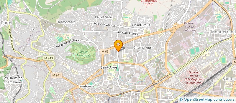 localisation de l'entreprise INDIVISION LARUE MATHIEU ANNA  CLERMONT-FERRAND