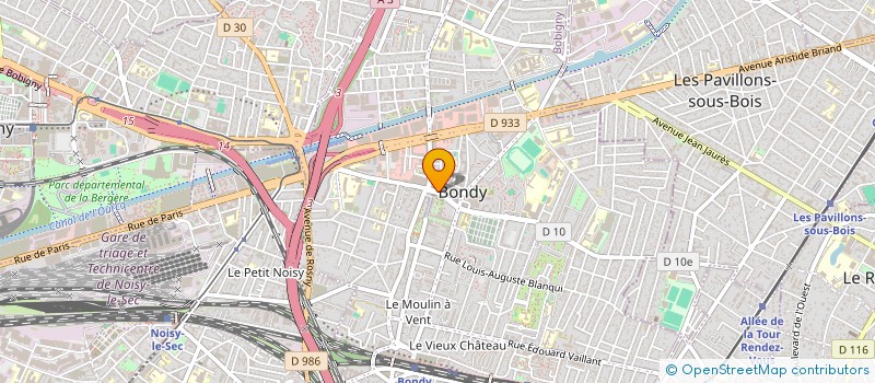 localisation de l'entreprise INDIVISION LASCROMPES LEO ET LASCROMPES JULIEN  BONDY