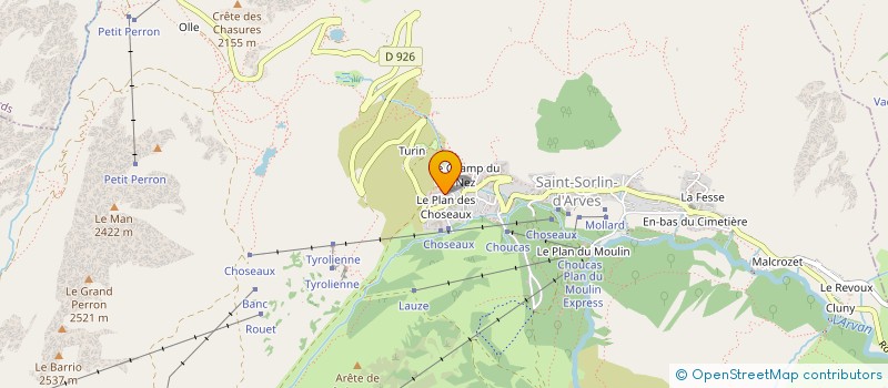 localisation de l'entreprise INDIVISION LASMENES  SAINT SORLIN D'ARVES