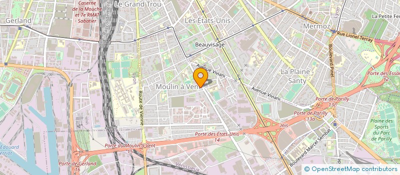 localisation de l'entreprise INDIVISION LATOUR SAGNIMORT  VENISSIEUX