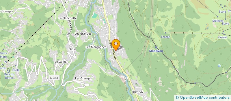 localisation de l'entreprise INDIVISION LAURA BENAND ET YOANN CHAUVIERE  SAINT-GERVAIS-LES-BAINS