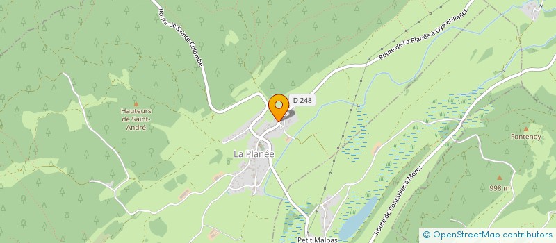 localisation de l'entreprise INDIVISION LAURENT ET NOEL AYMONIN  LA PLANEE