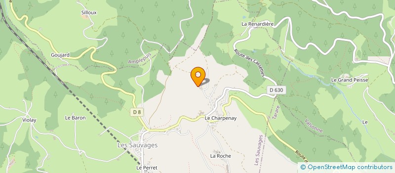 localisation de l'entreprise INDIVISION LAURENT LAFAY  LES SAUVAGES