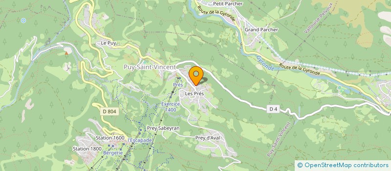 localisation de l'entreprise INDIVISION LAURENT REYNARD CHRISTOPHE REYNARD  PUY-SAINT-VINCENT