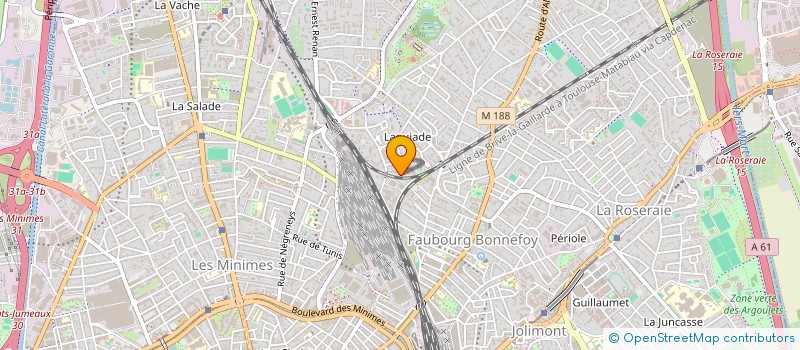 localisation de l'entreprise INDIVISION LAURENTI  TOULOUSE