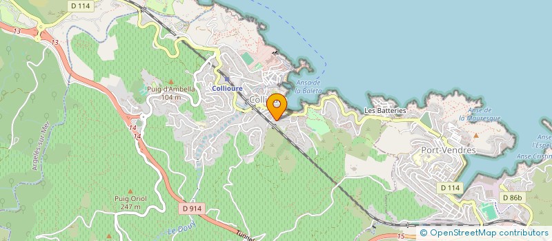 localisation de l'entreprise INDIVISION LAURIER/LANGLOIS  COLLIOURE