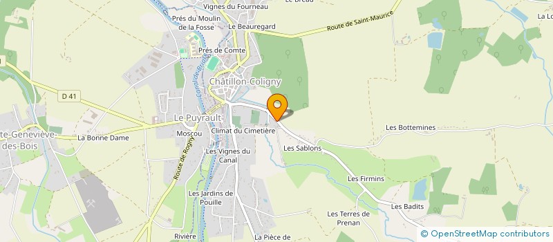 localisation de l'entreprise INDIVISION LAUTRIC SANDRA ET BOIME MILOUD à CHATILLON-COLIGNY