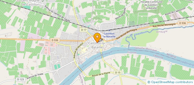 localisation de l'entreprise INDIVISION LAVANDIER  CASTILLON-LA-BATAILLE