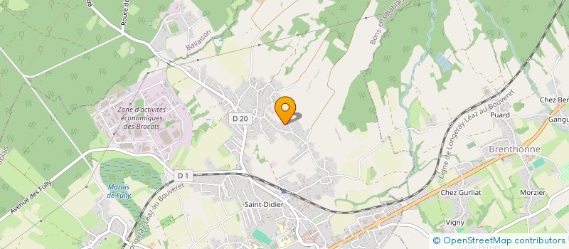 localisation de l'entreprise INDIVISION LAVAULT CRUCHET  BONS-EN-CHABLAIS