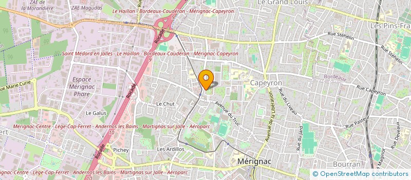 localisation de l'entreprise INDIVISION LAVERNY LAPORTE  MERIGNAC