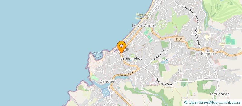 localisation de l'entreprise INDIVISION LE 117  PLENEUF-VAL-ANDRE