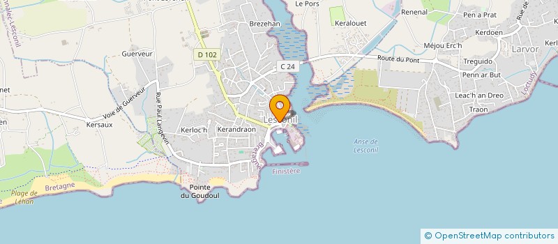 localisation de l'entreprise INDIVISION LE BEC MARIE-ANGELE ET FRANCOIS  PLOBANNALEC-LESCONIL