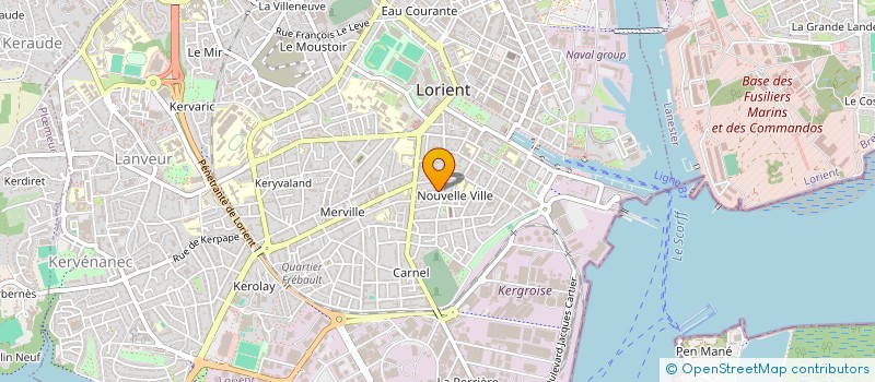 localisation de l'entreprise INDIVISION LE BELLER / BEZIER  LORIENT