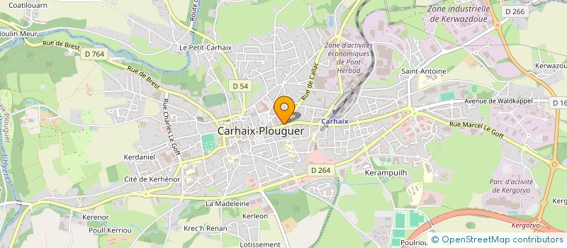 localisation de l'entreprise INDIVISION LE BIHAN à CARHAIX PLOUGUER