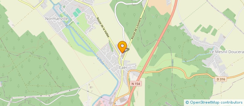 localisation de l'entreprise INDIVISION LE BIHAN  NORMANVILLE