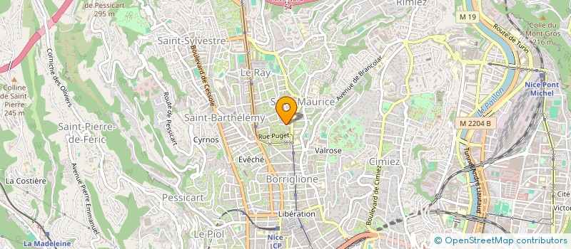 localisation de l'entreprise INDIVISION LE BIHAN MAGNANTE  NICE