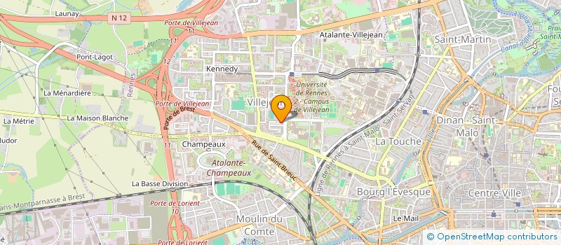 localisation de l'entreprise INDIVISION LE BORGNE THOMAS  RENNES