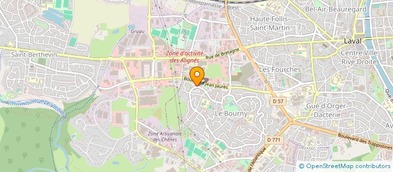localisation de l'entreprise INDIVISION LE BOURNY ENZO ET LEA à LAVAL