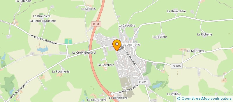 localisation de l'entreprise INDIVISION LE BOYER GAUTREAU  LA BACONNIERE