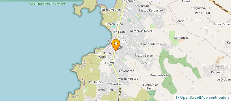 localisation de l'entreprise INDIVISION LE BRAS  PORSPODER