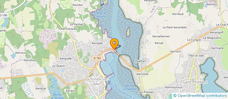 localisation de l'entreprise INDIVISION LE BRAS  LA TRINITE-SUR-MER