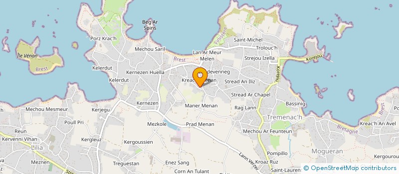 localisation de l'entreprise INDIVISION LE BRAS - MARLEC à PLOUGUERNEAU