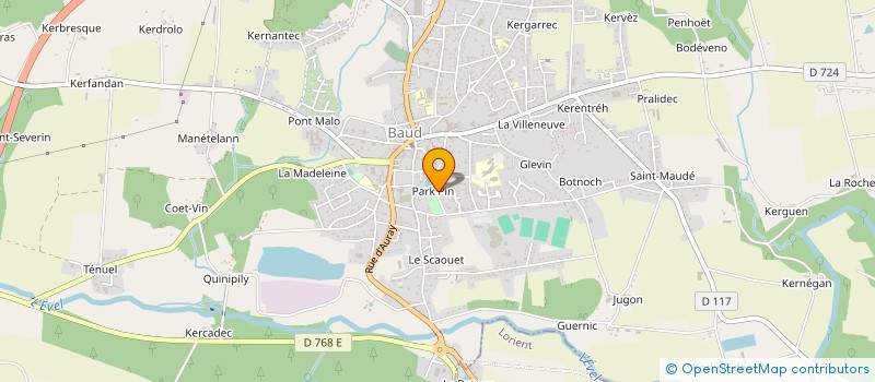 localisation de l'entreprise INDIVISION LE BRETON  BAUD