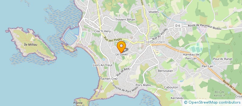 localisation de l'entreprise INDIVISION LE BRIS  TREBEURDEN