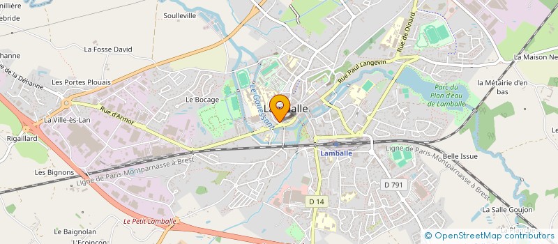 localisation de l'entreprise INDIVISION LE BRIS - HYPOLITE  LAMBALLE-ARMOR