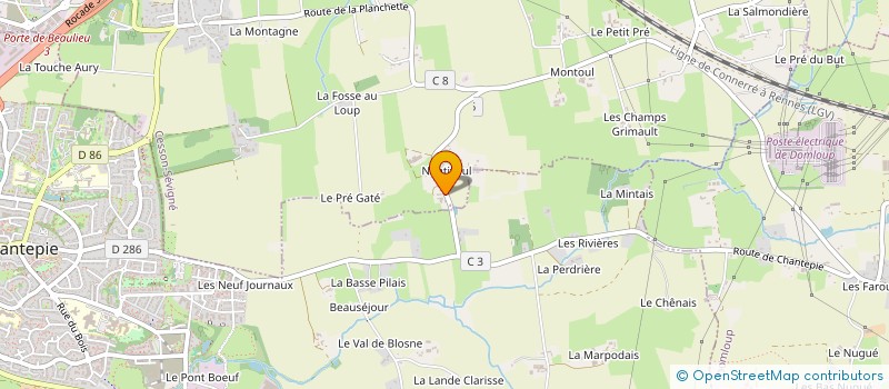 localisation de l'entreprise INDIVISION LE BRUN LONGERE  CESSON-SEVIGNE