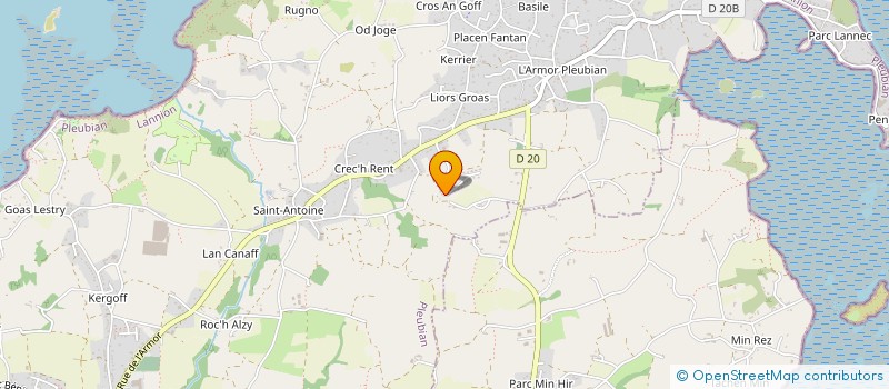 localisation de l'entreprise INDIVISION LE CARBOULLEC  PLEUBIAN