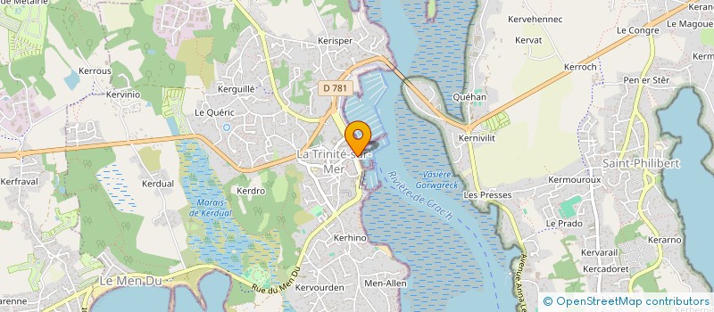 localisation de l'entreprise INDIVISION LE CUILLIER  LA TRINITE-SUR-MER