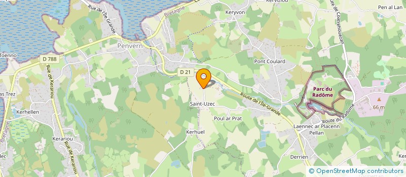 localisation de l'entreprise INDIVISION LE DANTEC JEAN  PLEUMEUR-BODOU
