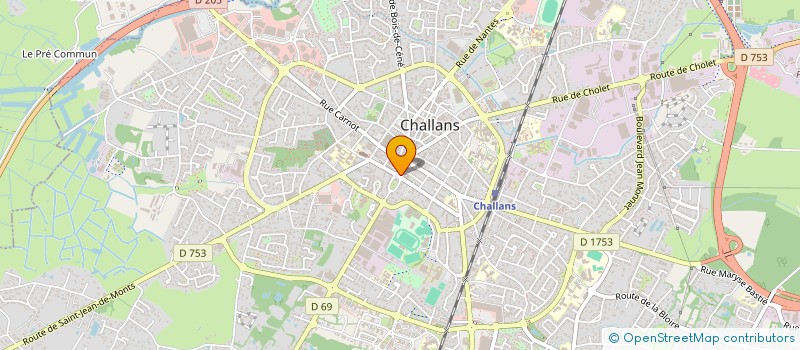 localisation de l'entreprise INDIVISION LE DANUBE à CHALLANS