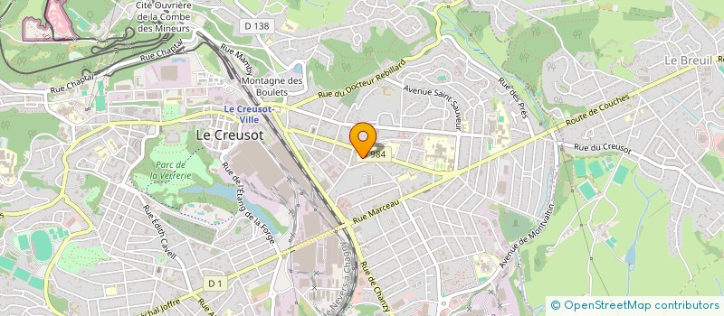 localisation de l'entreprise INDIVISION LE DINS TREGUIER à LE CREUSOT