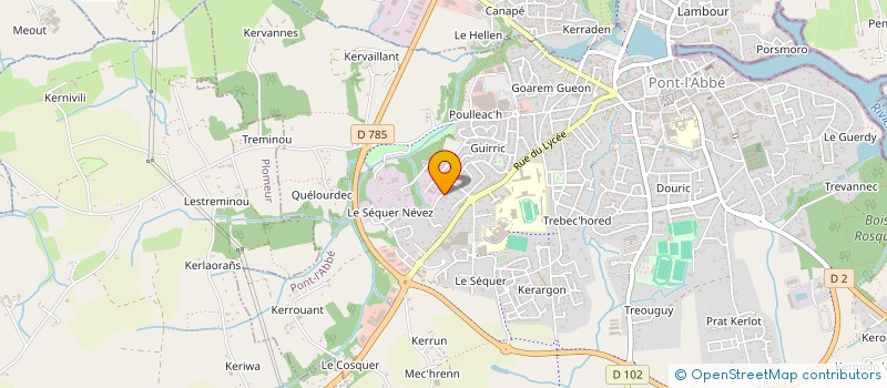 localisation de l'entreprise INDIVISION  LE FLOCH  PONT-L'ABBE