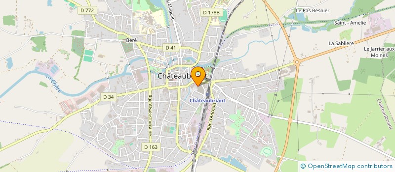 localisation de l'entreprise INDIVISION LE FLOCH / TALLEC BERNARD ET PATRICIA  CHATEAUBRIANT