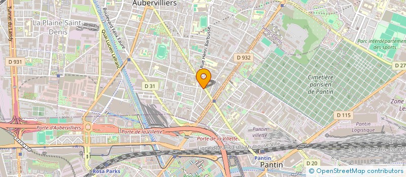 localisation de l'entreprise INDIVISION LE FRAPPER BERRET  AUBERVILLIERS