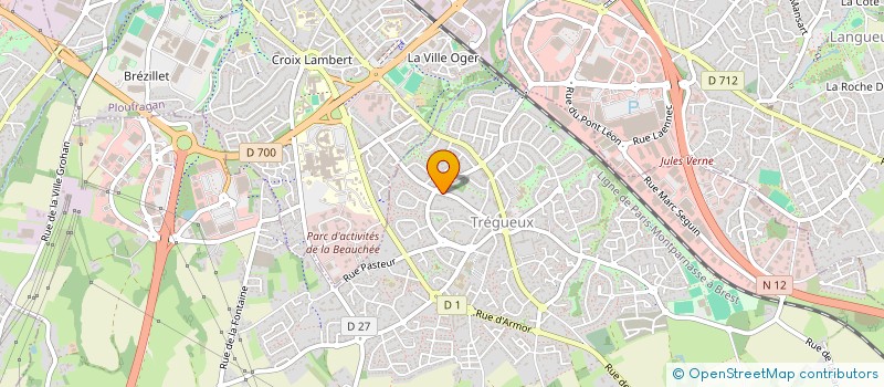 localisation de l'entreprise INDIVISION LE GALL  TREGUEUX