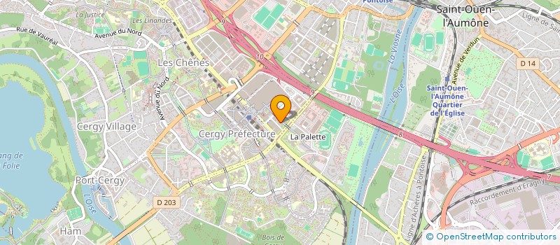 localisation de l'entreprise INDIVISION LE GALLO DELANNOY  CERGY