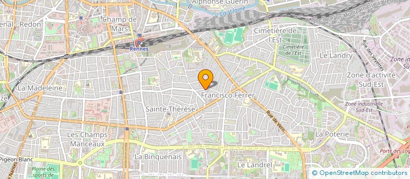localisation de l'entreprise INDIVISION LE GLAUNEC CHAMPEAUX  RENNES