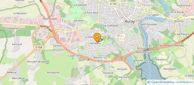 localisation de l'entreprise INDIVISION LE GOHEBEL à AURAY