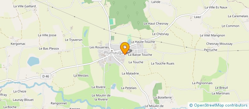 localisation de l'entreprise INDIVISION LE GUEN LEGAULT  PLUMAUGAT