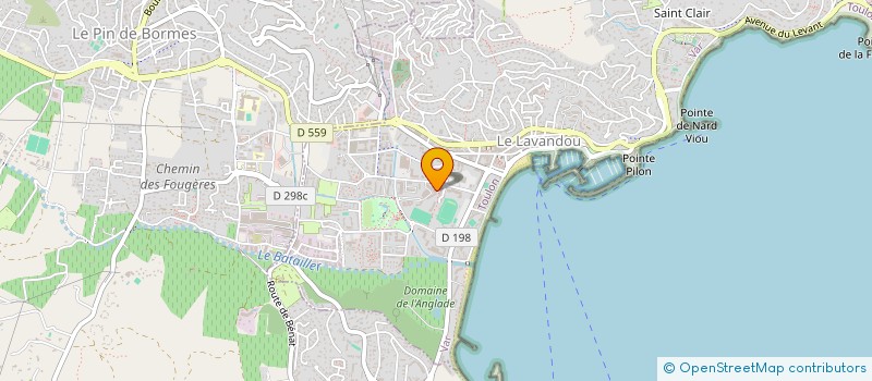 localisation de l'entreprise INDIVISION LE LAVANDOU-D à LE LAVANDOU